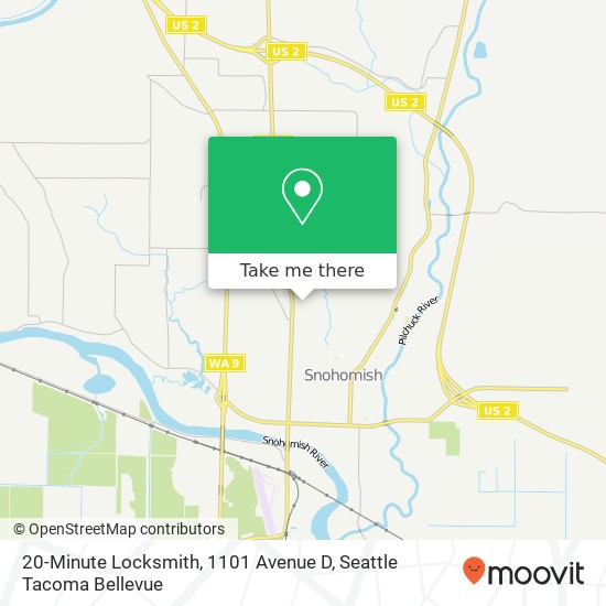 Mapa de 20-Minute Locksmith, 1101 Avenue D