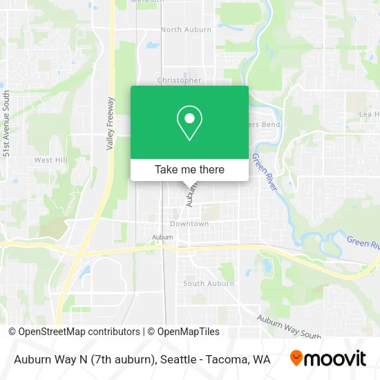 Auburn Way N (7th auburn) map