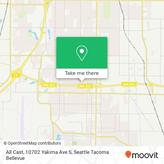 Mapa de All Cast, 10702 Yakima Ave S