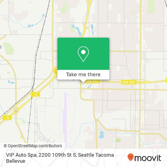 Mapa de VIP Auto Spa, 2200 109th St S
