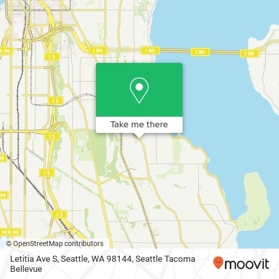 Letitia Ave S, Seattle, WA 98144 map