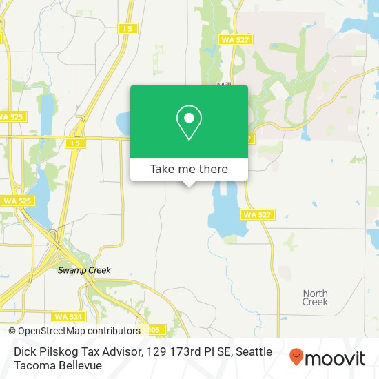 Dick Pilskog Tax Advisor, 129 173rd Pl SE map