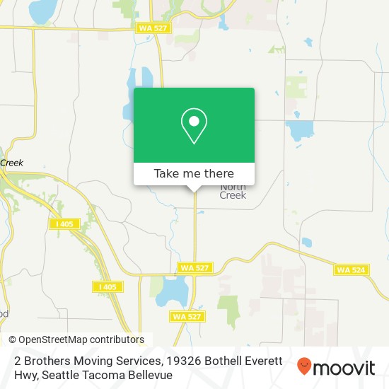 2 Brothers Moving Services, 19326 Bothell Everett Hwy map