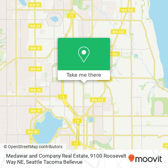 Mapa de Medawar and Company Real Estate, 9100 Roosevelt Way NE