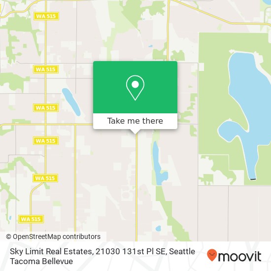 Sky Limit Real Estates, 21030 131st Pl SE map