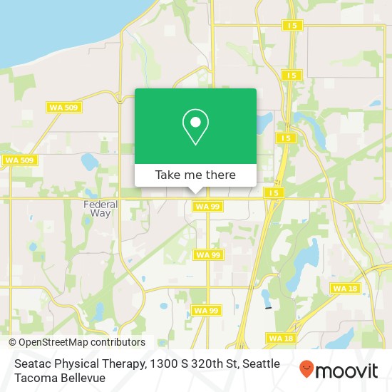 Seatac Physical Therapy, 1300 S 320th St map