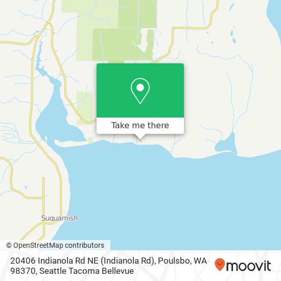 Mapa de 20406 Indianola Rd NE (Indianola Rd), Poulsbo, WA 98370