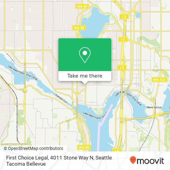 First Choice Legal, 4011 Stone Way N map