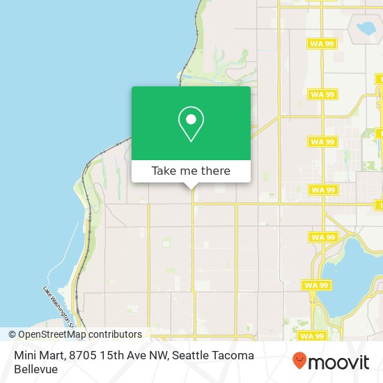 Mini Mart, 8705 15th Ave NW map