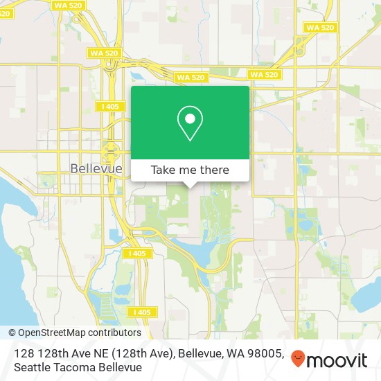 128 128th Ave NE (128th Ave), Bellevue, WA 98005 map