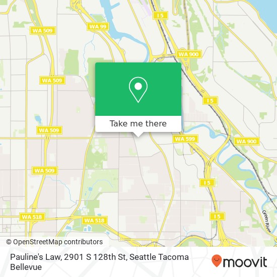 Mapa de Pauline's Law, 2901 S 128th St