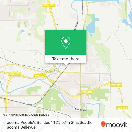 Mapa de Tacoma People's Builder, 1125 57th St E