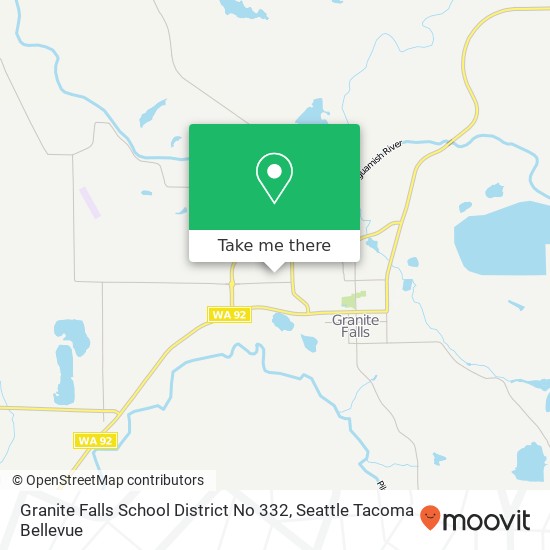Mapa de Granite Falls School District No 332, 1201 100th St NE