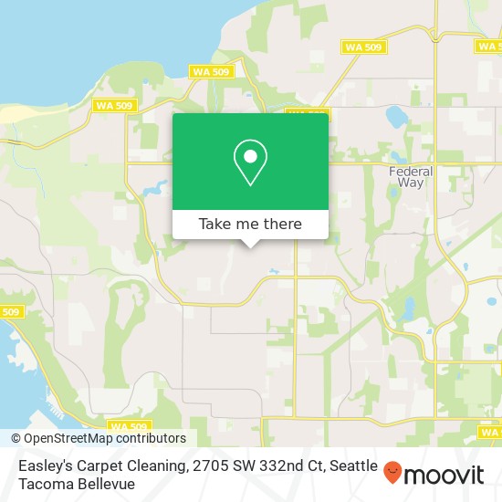 Mapa de Easley's Carpet Cleaning, 2705 SW 332nd Ct