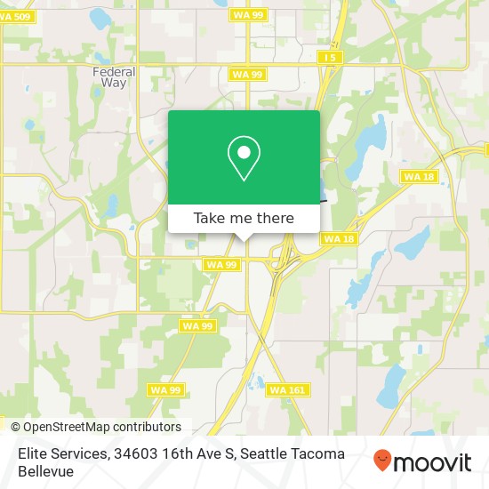 Elite Services, 34603 16th Ave S map