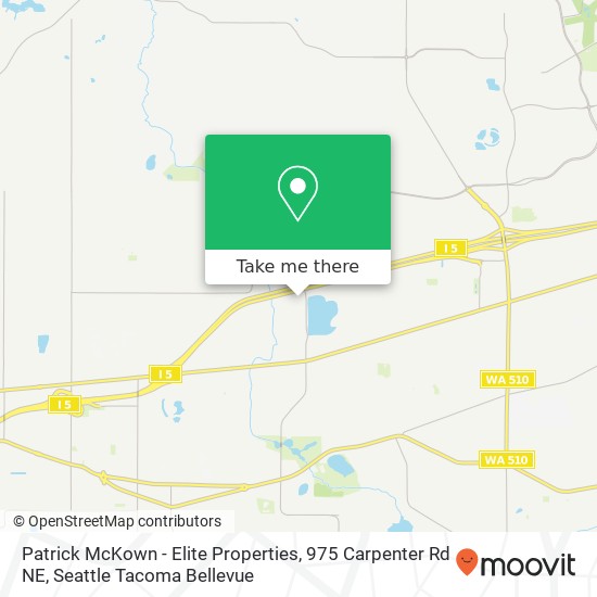 Mapa de Patrick McKown - Elite Properties, 975 Carpenter Rd NE