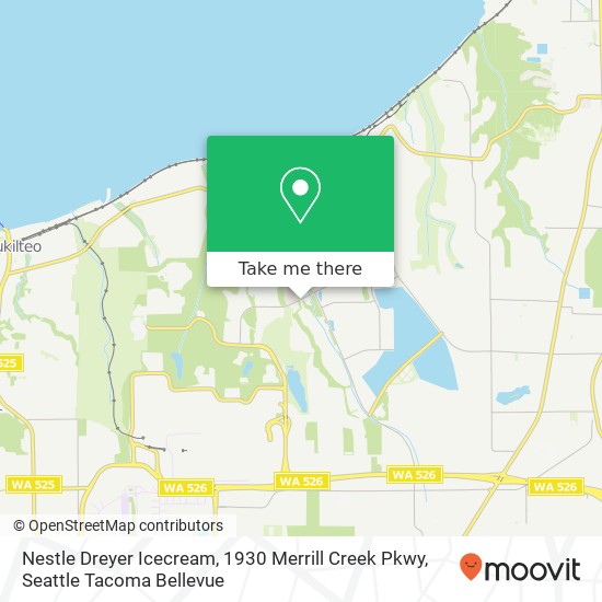 Mapa de Nestle Dreyer Icecream, 1930 Merrill Creek Pkwy