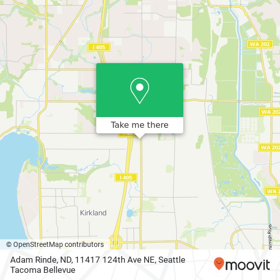 Mapa de Adam Rinde, ND, 11417 124th Ave NE