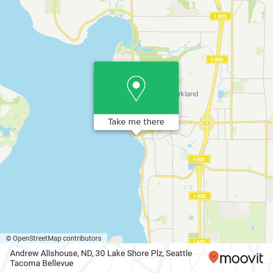 Mapa de Andrew Allshouse, ND, 30 Lake Shore Plz