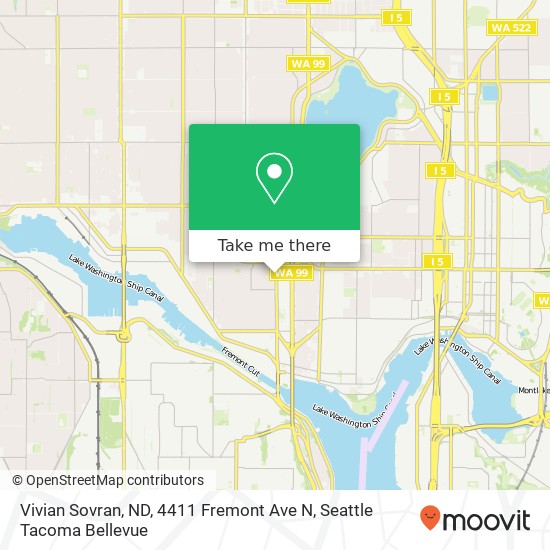 Mapa de Vivian Sovran, ND, 4411 Fremont Ave N