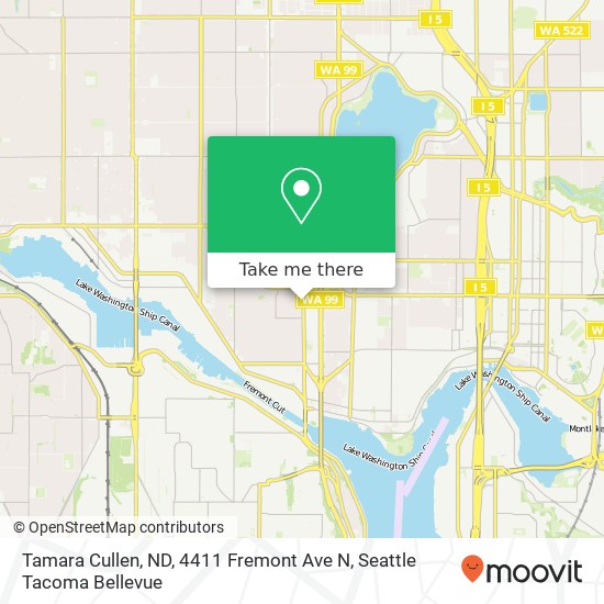 Mapa de Tamara Cullen, ND, 4411 Fremont Ave N