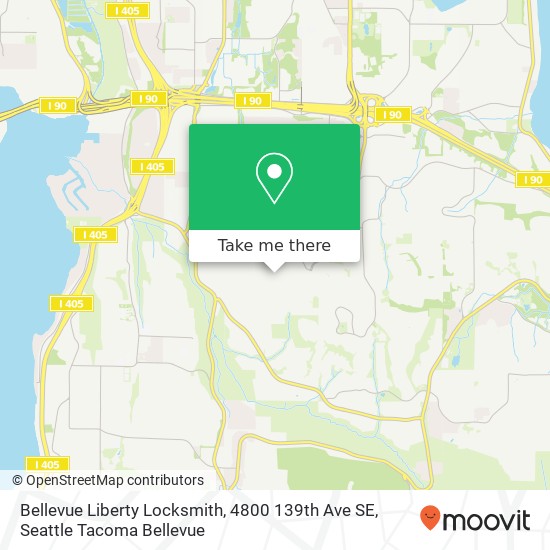 Bellevue Liberty Locksmith, 4800 139th Ave SE map
