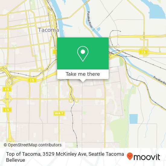 Top of Tacoma, 3529 McKinley Ave map