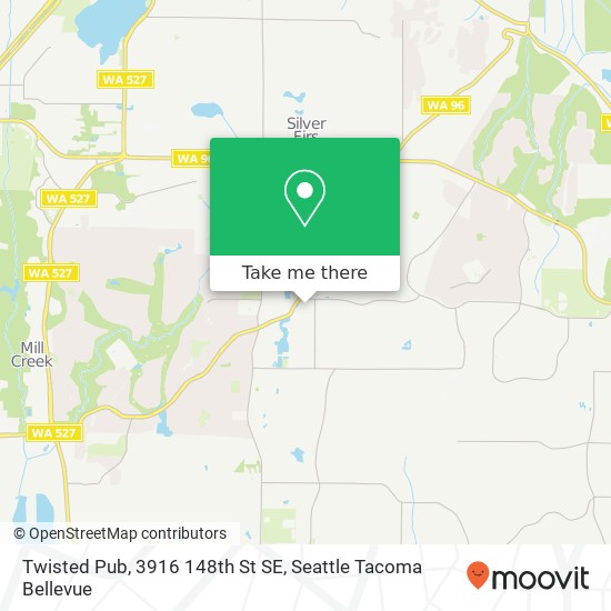 Mapa de Twisted Pub, 3916 148th St SE