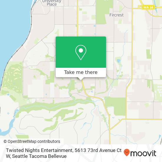 Twisted Nights Entertainment, 5613 73rd Avenue Ct W map
