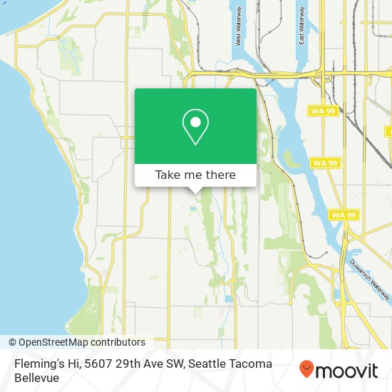 Fleming's Hi, 5607 29th Ave SW map