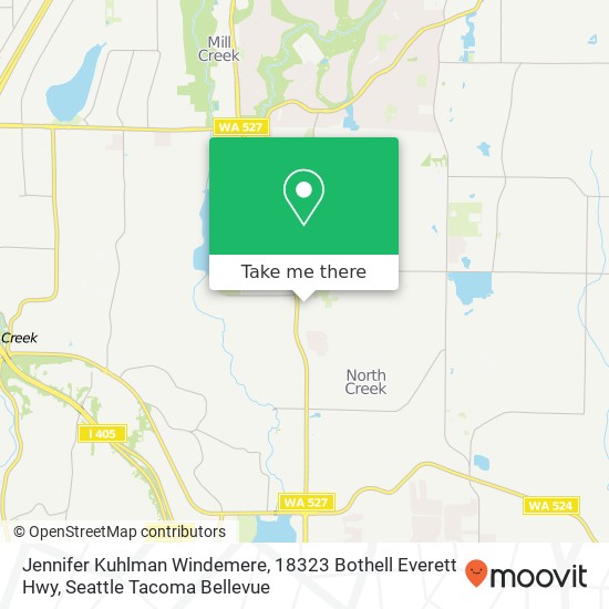 Jennifer Kuhlman Windemere, 18323 Bothell Everett Hwy map