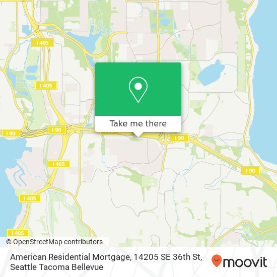 Mapa de American Residential Mortgage, 14205 SE 36th St