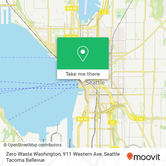 Mapa de Zero Waste Washington, 911 Western Ave