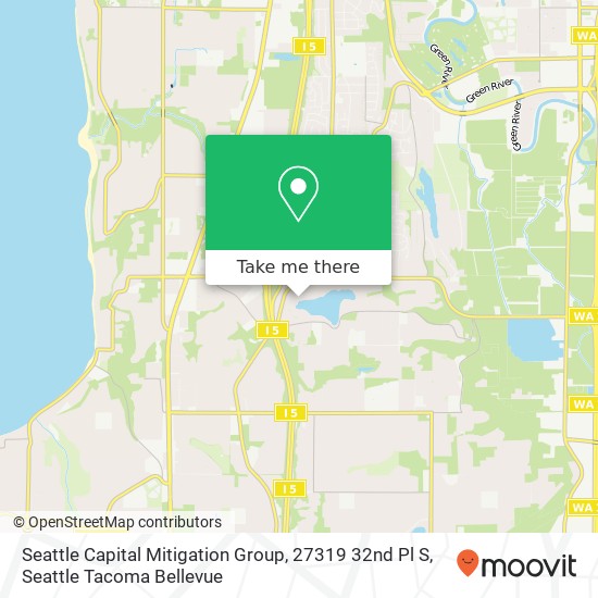 Mapa de Seattle Capital Mitigation Group, 27319 32nd Pl S