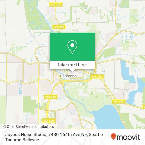 Mapa de Joyous Noise Studio, 7430 164th Ave NE