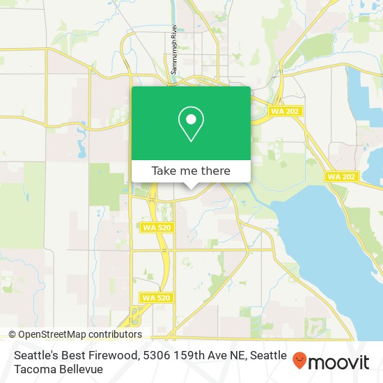 Mapa de Seattle's Best Firewood, 5306 159th Ave NE