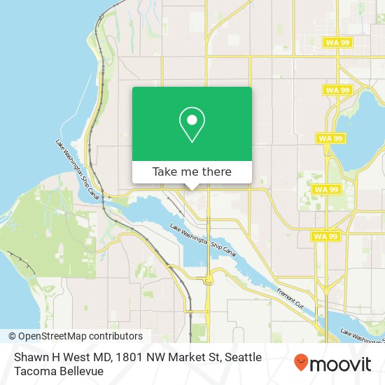 Shawn H West MD, 1801 NW Market St map