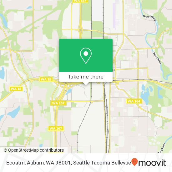 Mapa de Ecoatm, Auburn, WA 98001