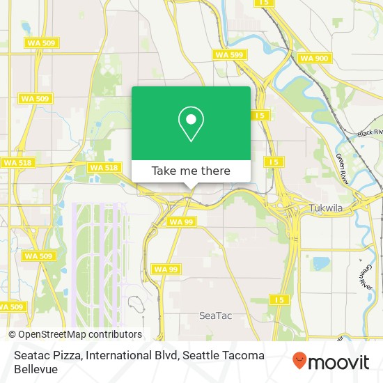 Mapa de Seatac Pizza, International Blvd