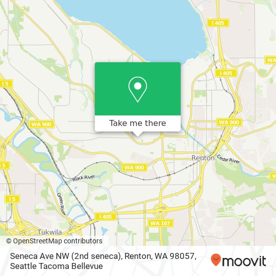 Mapa de Seneca Ave NW (2nd seneca), Renton, WA 98057