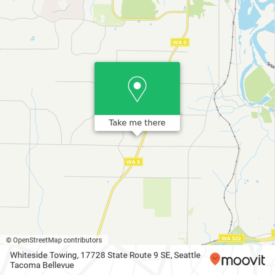 Mapa de Whiteside Towing, 17728 State Route 9 SE