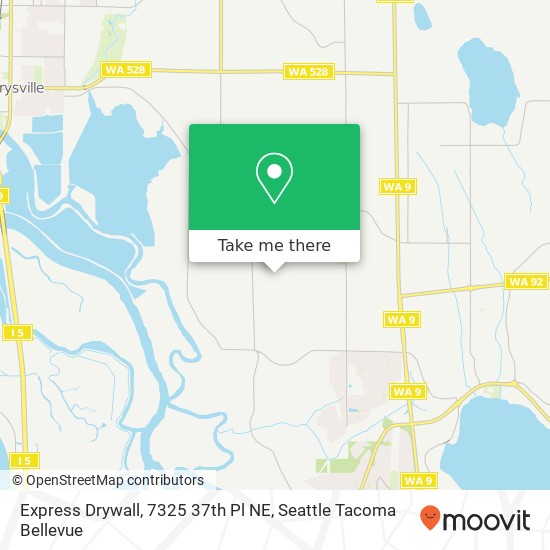 Express Drywall, 7325 37th Pl NE map