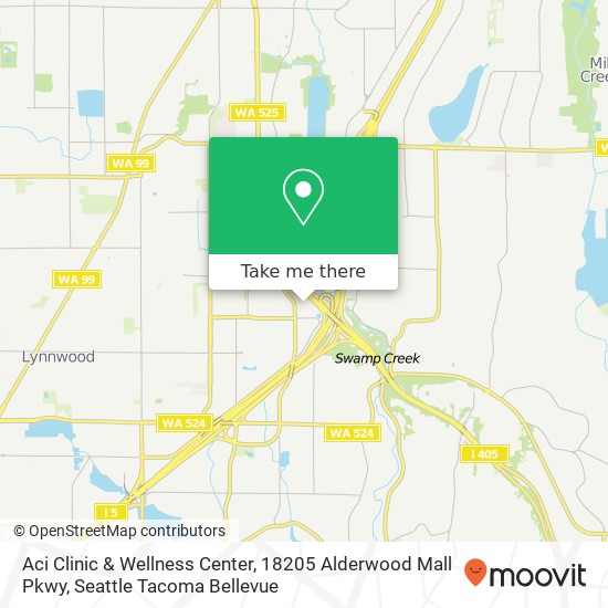 Aci Clinic & Wellness Center, 18205 Alderwood Mall Pkwy map