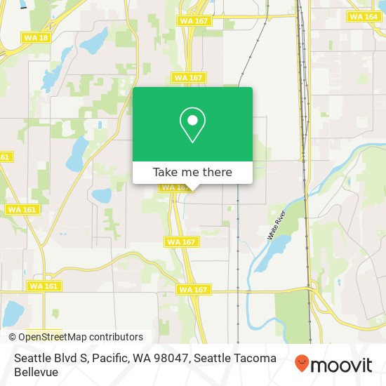 Seattle Blvd S, Pacific, WA 98047 map