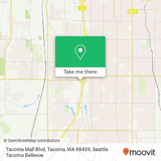 Tacoma Mall Blvd, Tacoma, WA 98409 map