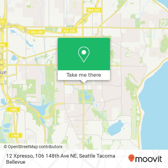 Mapa de 12 Xpresso, 106 148th Ave NE