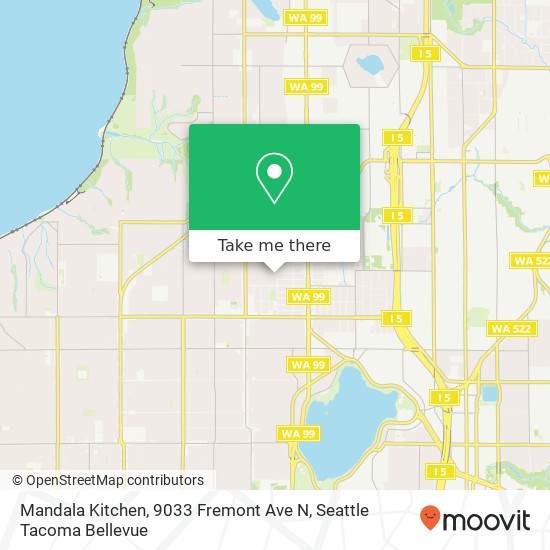 Mandala Kitchen, 9033 Fremont Ave N map