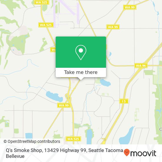 Q's Smoke Shop, 13429 Highway 99 map