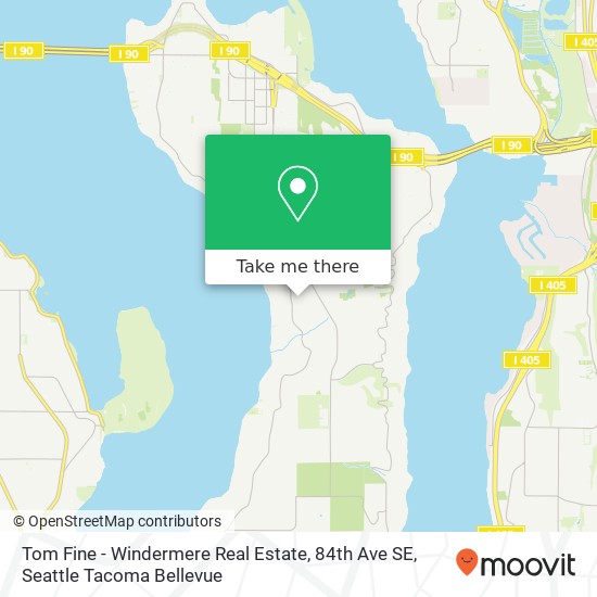 Mapa de Tom Fine - Windermere Real Estate, 84th Ave SE