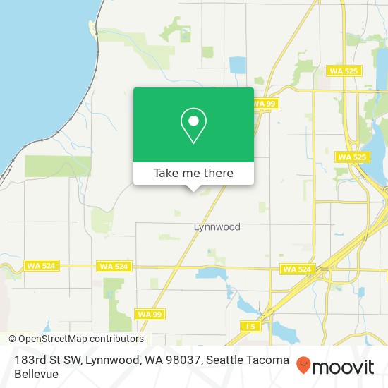 Mapa de 183rd St SW, Lynnwood, WA 98037